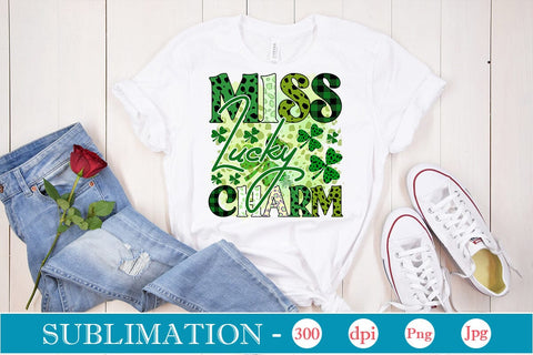 Miss Lucky Charm Sublimation SVGs,Quotes and Sayings,Food & Drink,On Sale, Print & Cut SVG DesignPlante 503 