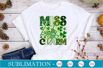 Miss Lucky Charm Sublimation SVGs,Quotes and Sayings,Food & Drink,On Sale, Print & Cut SVG DesignPlante 503 
