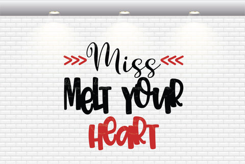 Miss Melt Your Heart - SVG, PNG, DXF, EPS SVG Elsie Loves Design 
