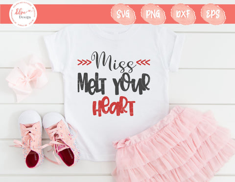 Miss Melt Your Heart - SVG, PNG, DXF, EPS SVG Elsie Loves Design 