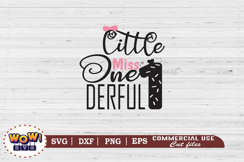 Miss onederful svg, Birthday svg, First birthday svg, png design, cut files, cricut svg, silhouette studio, cameo file, birthday svg, birthday celebration svg, birthday party, birthday sublimation, birthday svg design, number birthday svg SVG Wowsvgstudio 