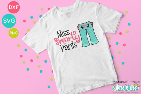 Miss Smarty Pants SVG SVG Printable Cuttable Creatables 