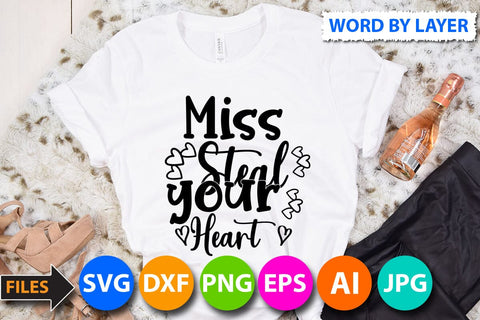 miss steal your heart SVG Cut File SVG BlackCatsMedia 
