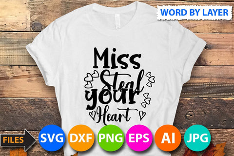 miss steal your heart SVG Cut File SVG BlackCatsMedia 