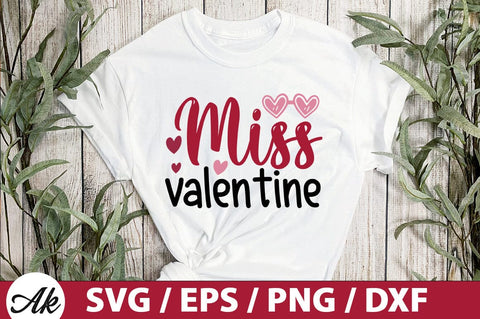Miss valentine SVG SVG akazaddesign 
