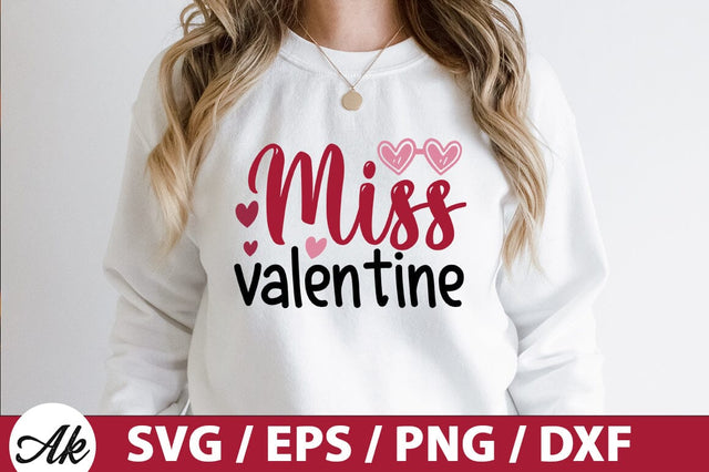 Miss valentine SVG SVG akazaddesign 