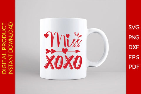 Miss XOXO Valentine's Day SVG PNG EPS Cut File SVG Creativedesigntee 