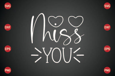 Miss You SVG CraftlabSvg29 