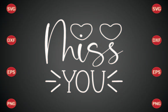 Miss You SVG CraftlabSvg29 