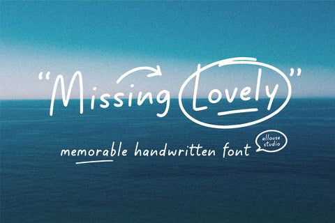 Missing Lovely Font Allouse.Studio 