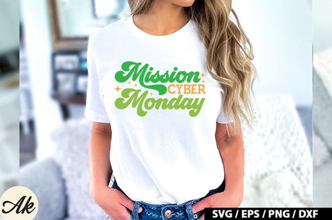 Mission cyber monday Retro SVG SVG akazaddesign 