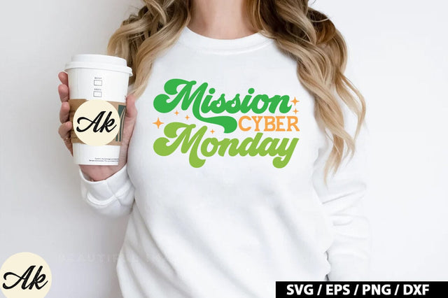Mission cyber monday Retro SVG SVG akazaddesign 