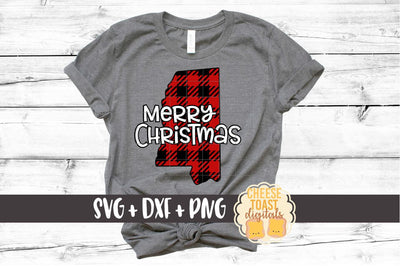 Mississippi - Buffalo Plaid State - SVG PNG DXF Cut Files SVG Cheese Toast Digitals 