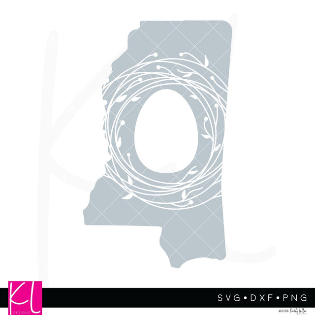 Mississippi Easter Monogram SVG Kelly Lollar Designs 