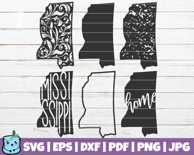 Mississippi State SVG MintyMarshmallows 