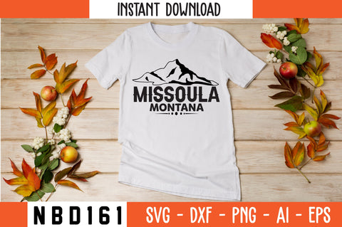 MISSOULA MONTANA T-Shirt Design SVG Nbd161 