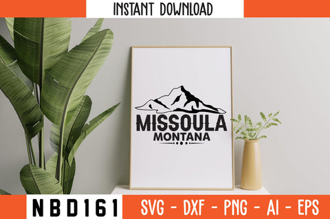 MISSOULA MONTANA T-Shirt Design SVG Nbd161 