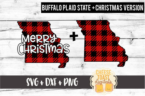 Missouri - Buffalo Plaid State - SVG PNG DXF Cut Files SVG Cheese Toast Digitals 