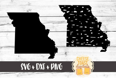 Missouri - Solid & Grunge SVG Cheese Toast Digitals 