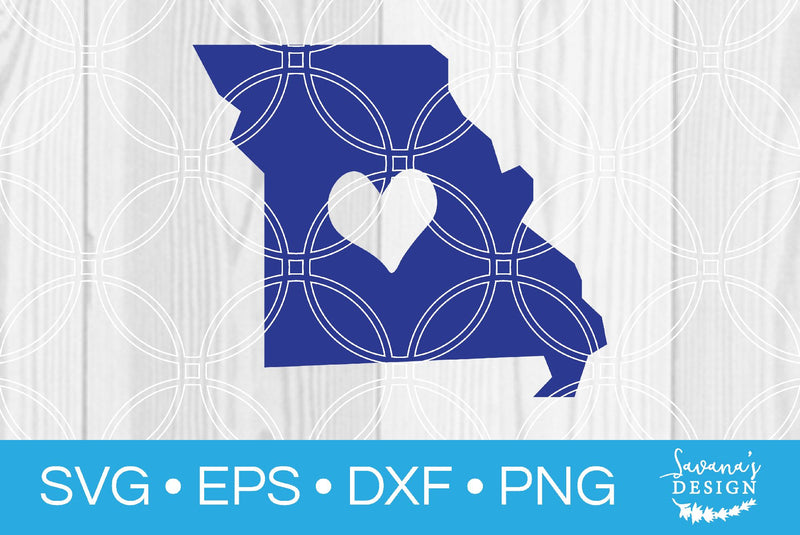 Missouri State with Heart SVG SavanasDesign 