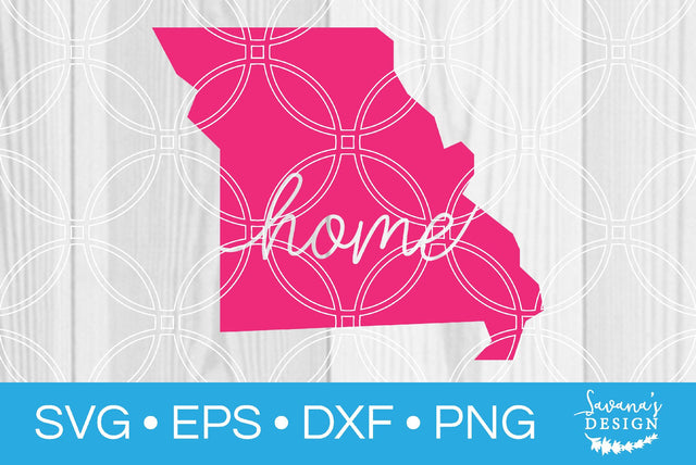 Missouri State with Home SVG SavanasDesign 