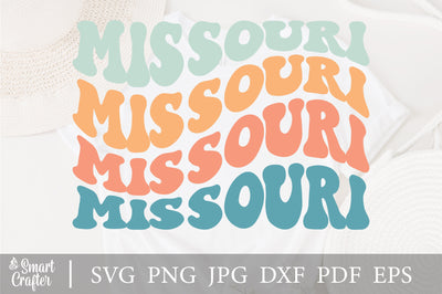 Missouri svg, Missouri State svg, USA svg, Patriotic svg, America svg, Boho svg, Wavy Stacked svg, Svg Dxf Eps Ai Png Silhouette Cricut SVG Fauz 
