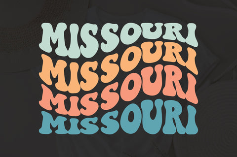 Missouri svg, Missouri State svg, USA svg, Patriotic svg, America svg, Boho svg, Wavy Stacked svg, Svg Dxf Eps Ai Png Silhouette Cricut SVG Fauz 