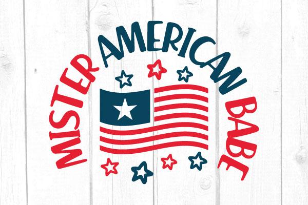 Mister American Babe Svg SVG cricutfilesmg 