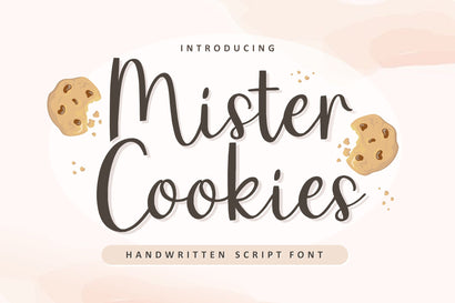 Mister Cookies Handwritten Script Font Font Paily Studio 