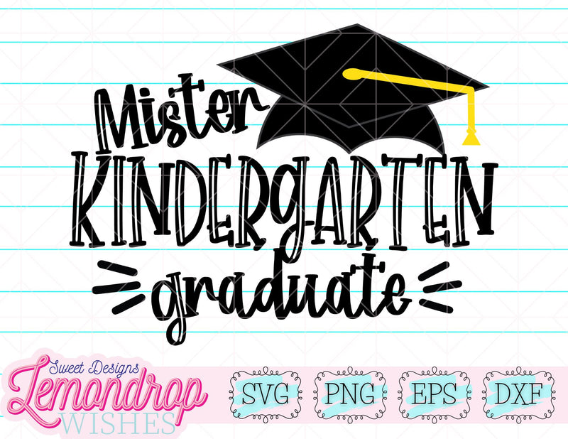 Mister Kindergarten Graduate - So Fontsy