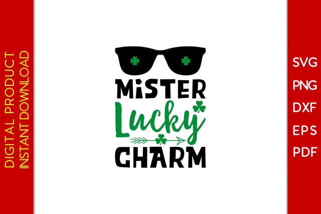Mister Lucky Charm St Patrick's Day SVG PNG PDF Cut File SVG Creativedesigntee 