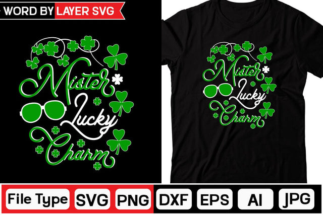 Mister Lucky Charm SVG Cut File SVGs,Quotes and Sayings,Food & Drink,On Sale, Print & Cut SVG DesignPlante 503 