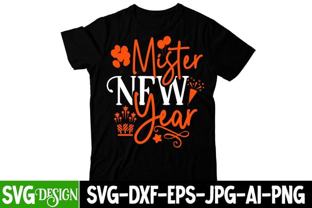 Mister New Year SVG Cut File, Mister New Year SVG Cut File PNG SVG BlackCatsMedia 