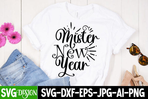 Mister New Year SVG Cut File SVG BlackCatsMedia 