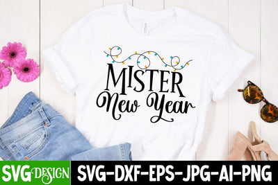 Mister New Year SVG Cut File SVG BlackCatsMedia 