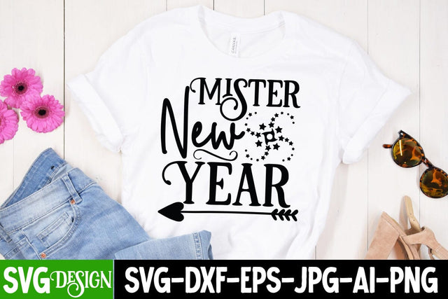 Mister New Year SVG Cut File SVG BlackCatsMedia 