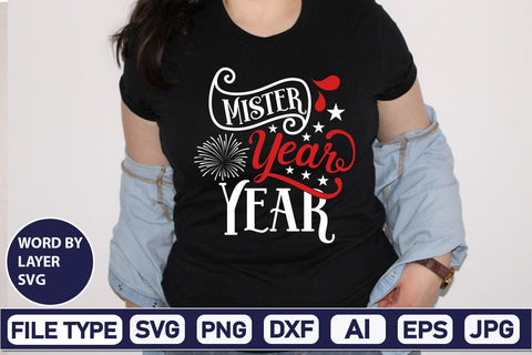 Mister New Year SVG Cut File SVG DesignPlante 503 