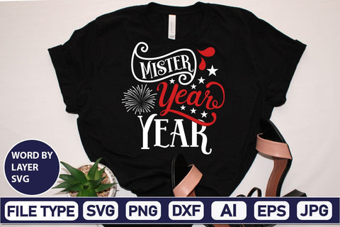 Mister New Year SVG Cut File SVG DesignPlante 503 