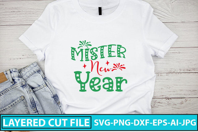 Mister New Year SVG Cut File SVG Syaman 