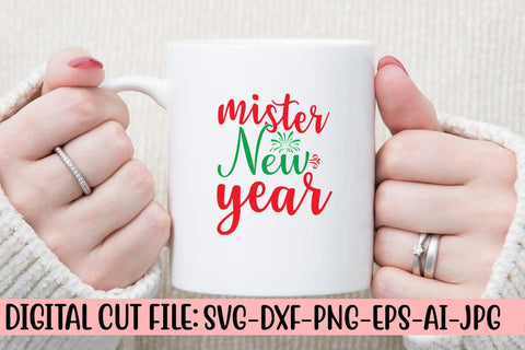 Mister New Year SVG Cut File SVG Syaman 