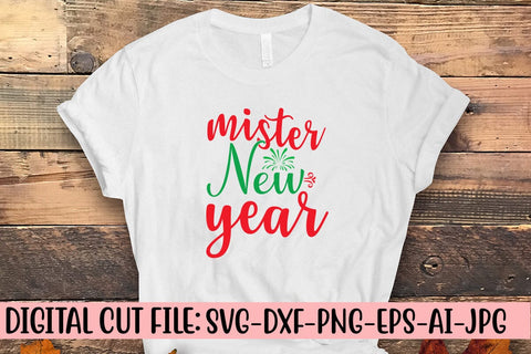 Mister New Year SVG Cut File SVG Syaman 