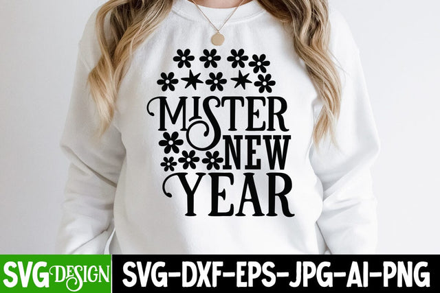 Mister New Year SVG Cute File SVG BlackCatsMedia 