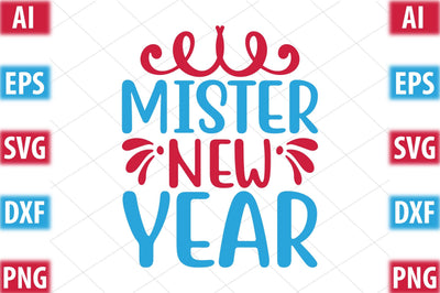 mister new year SVG SVGista 