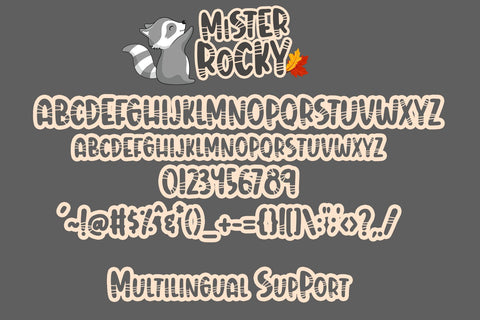 Mister Rocky Font Dm Letter Studio 