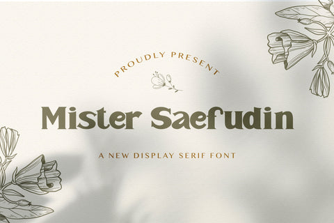 Mister Saefudin - Elegant Serif Font Font StringLabs 