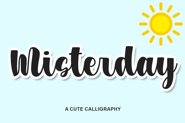 Misterday Font Abo Daniel Studio 