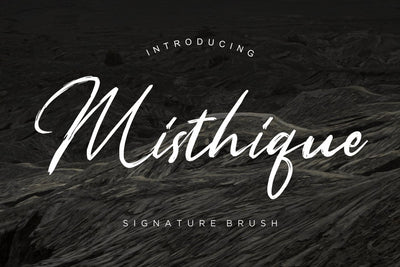 Misthique Signature Brush Font Creatype Studio 