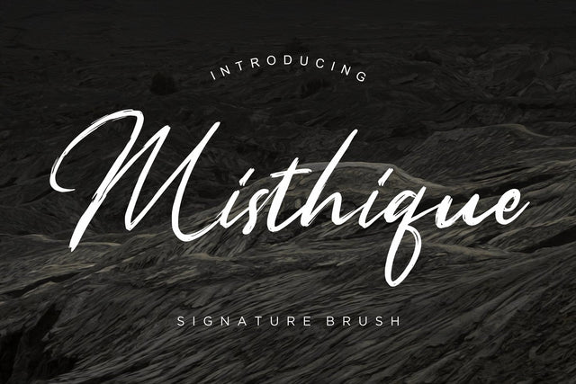 Misthique Signature Brush Font Creatype Studio 