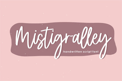 Mistigralley Font Qwrtype Foundry 