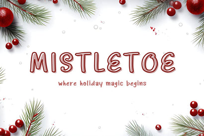 Mistletoe - Handwriting Font Font ChiraaDesign 